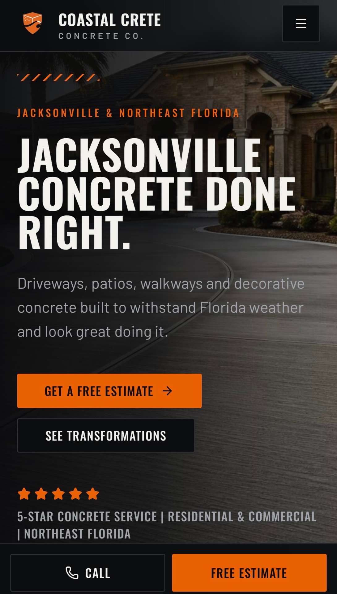 Coastal Crete Concrete Co. project preview